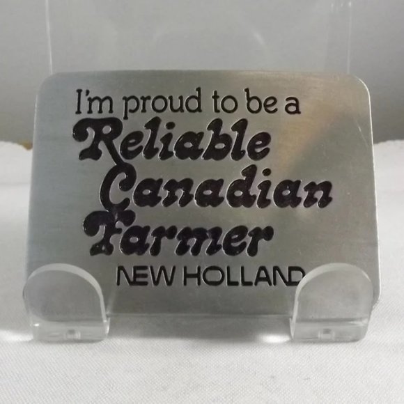 New Holland Other - New Holland Reliable Canadian Farmer Belt Buckle